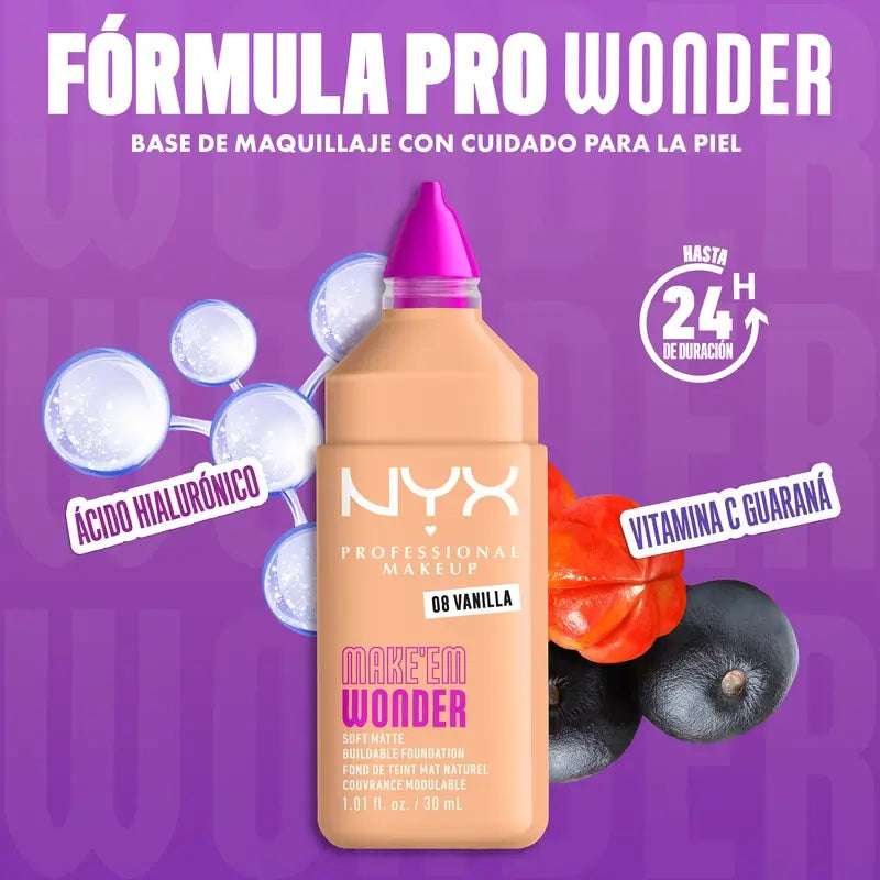 Nyx Cosmetics Make Em Wonder Fdt Baunilha, 30 ml