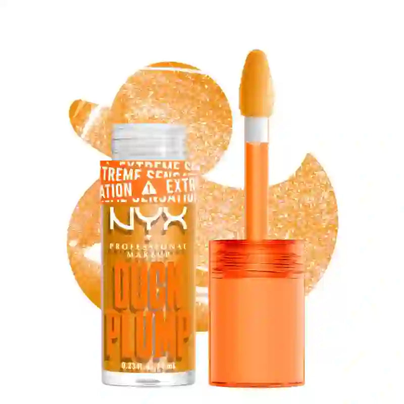 Nyx Duck Plump Brilho Labial Alto Pigmento Glitter Gold 22 , 7 ml