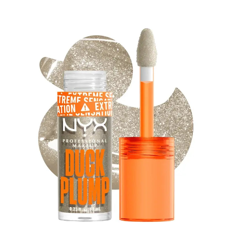 Nyx Duck Plump High Pigment Lip Gloss Volumising Gloss Glitter Silver 20 , 7 ml