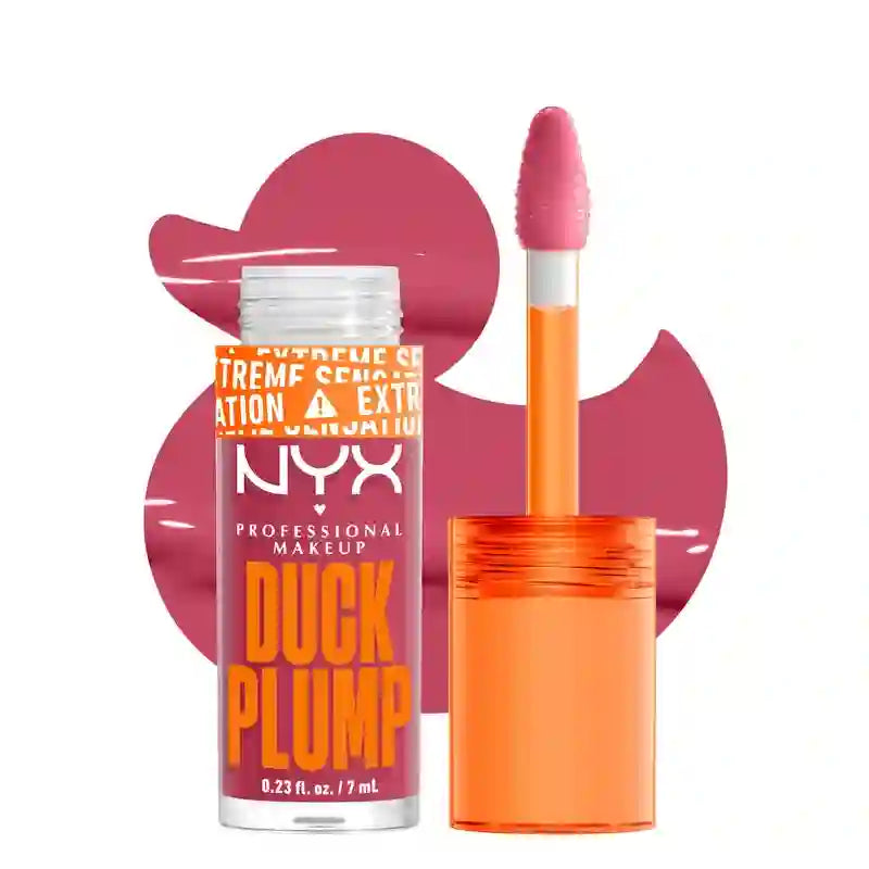 Nyx Duck Plump High Pigment Lip Gloss Gloss Volumizante Strike A Rose , 7 ml