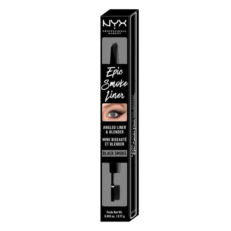 Nyx Epic Foxy Eyes. Desenhar e esbater com um só produto Sombra 12 Black Smoke. , 0,17 gr