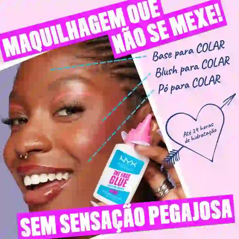 Nyx Face Glue Gripping Primer Hidratante e de Longa Duração, 35 ml