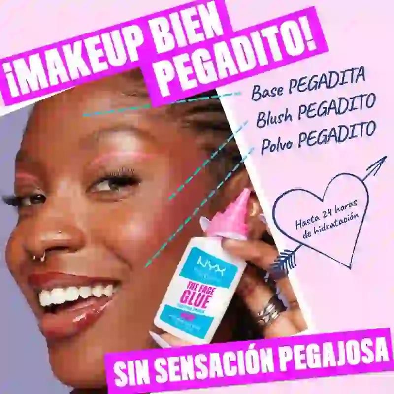 Nyx Face Glue Gripping Primer Hidratante e de Longa Duração, 35 ml