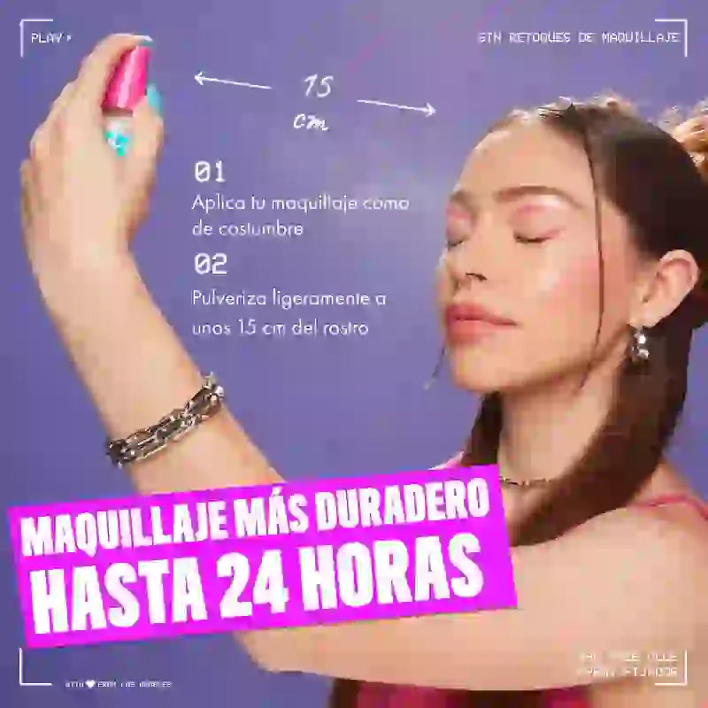 Nyx Face Glue Setting Spray, Spray Fixador Resistente de Longa Duração , 60 ml