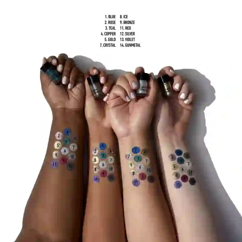 Nyx Face & Body Glitter Face & Body Glitter Bronze Shade , 2,5 gramas