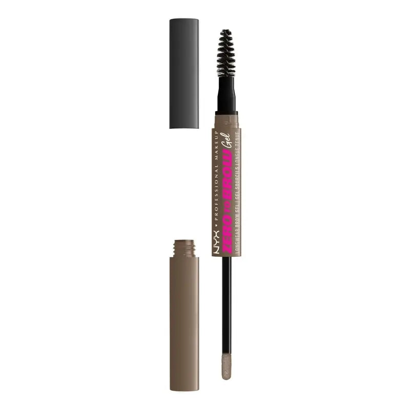 Nyx Long Lasting Brow Filler Gel Zero To Brow. Sombra Ash Brown. , 1 unid.