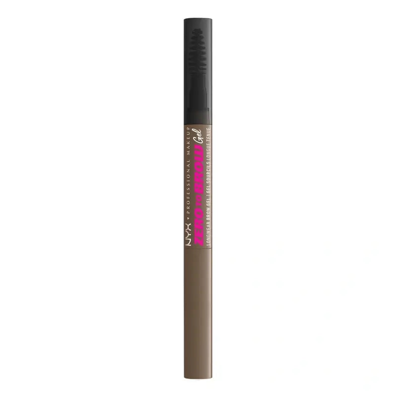 Nyx Long Lasting Brow Filler Gel Zero To Brow. Sombra Ash Brown. , 1 unid.