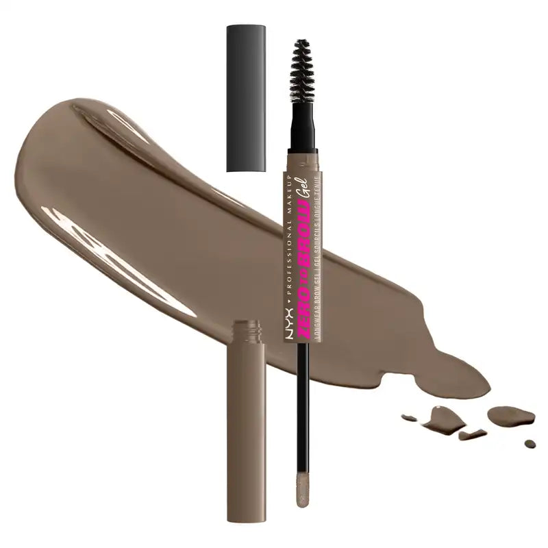 Nyx Long Lasting Brow Filler Gel Zero To Brow. Sombra Ash Brown. , 1 unid.