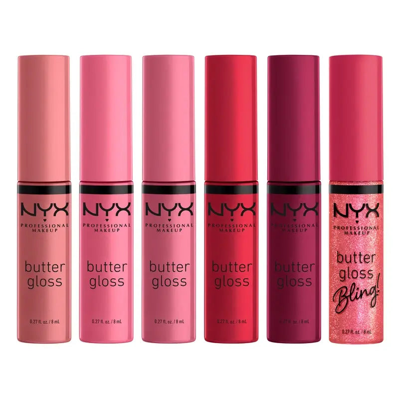 Nyx Home Alone Butter Gloss Pinks Reds , 6x8 ml