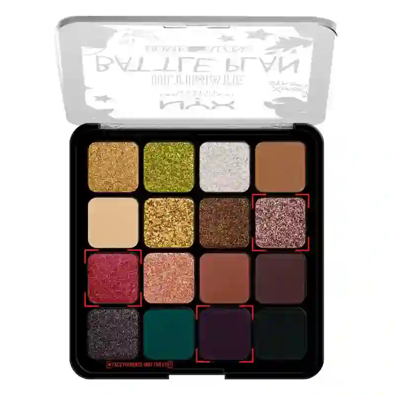Nyx Home Alone Ultimate Shadow Palette - Batalha Final , 1 unid.