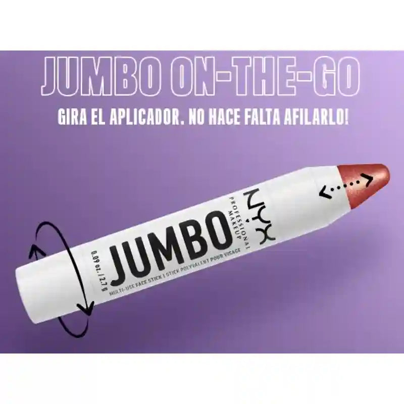 Nyx Jumbo Stick Stick facial multiusos. Sombra Blueberry Muffin , 2,7 gr