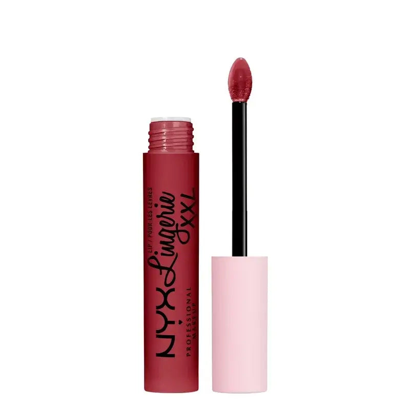 Nyx Liquid Lipstick Lip Lingerei Xxl Long Wear, Matte 16H . Sombra Its Hotter , 4 ml