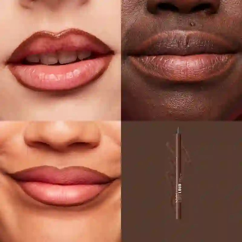 Nyx Line Loud Lip Pencil, Longa Duração, + Definido, + Espesso, Não Transfere, Sombra 33 Too Blessed , 1,2 gr