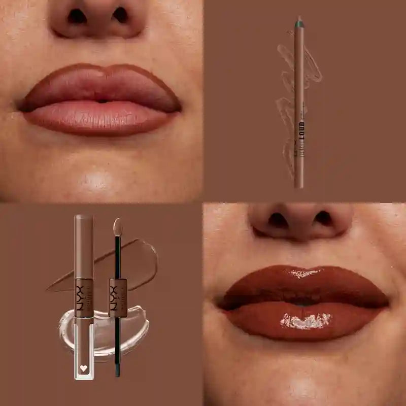 Nyx Line Loud Lipstick, Longa Duração, + Definido, + Espesso, Total Baller 07 , 1,2 gr