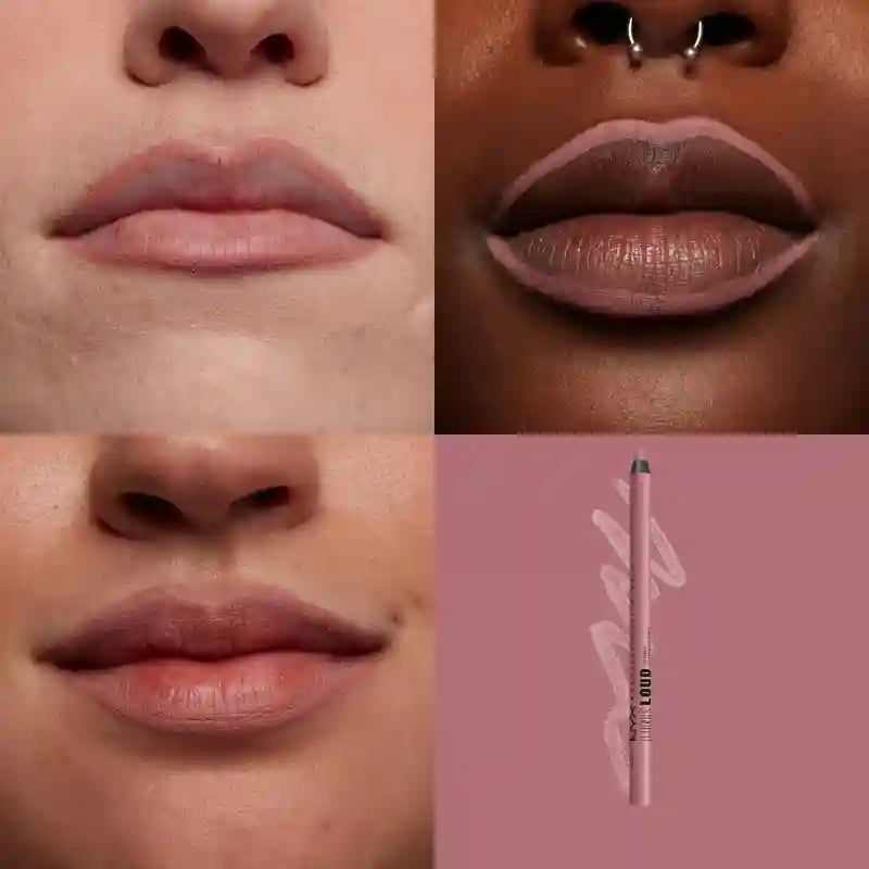 Nyx Line Loud Lipstick, Longa Duração, + Definido, Não Transfere, Sombra 13 Fierce Flirt , 1,2 gr