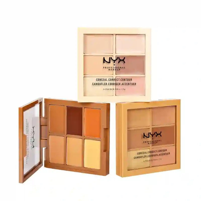 Nyx Concealer & Contouring Palette Paleta de Correção, Correção e Contorno , 9 gr