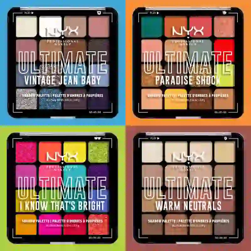 Nyx Ultimate Shadow Palette I Know That's Bright , 1 unid.