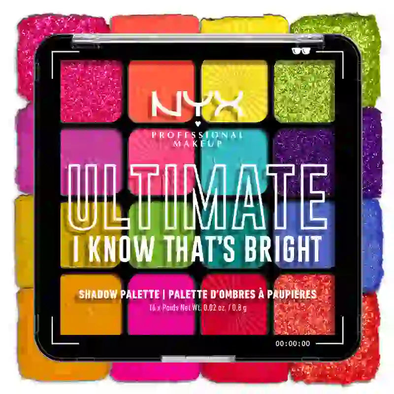 Nyx Ultimate Shadow Palette I Know That's Bright , 1 unid.
