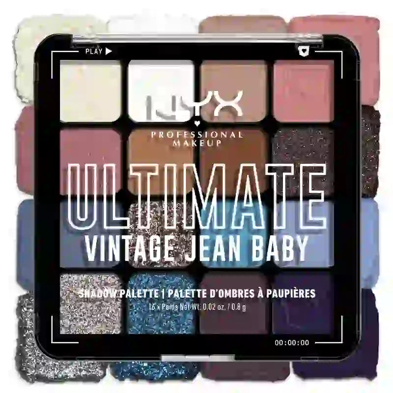Nyx Ultimate Shadow Palette Vintage Jean Baby , 1 unid.