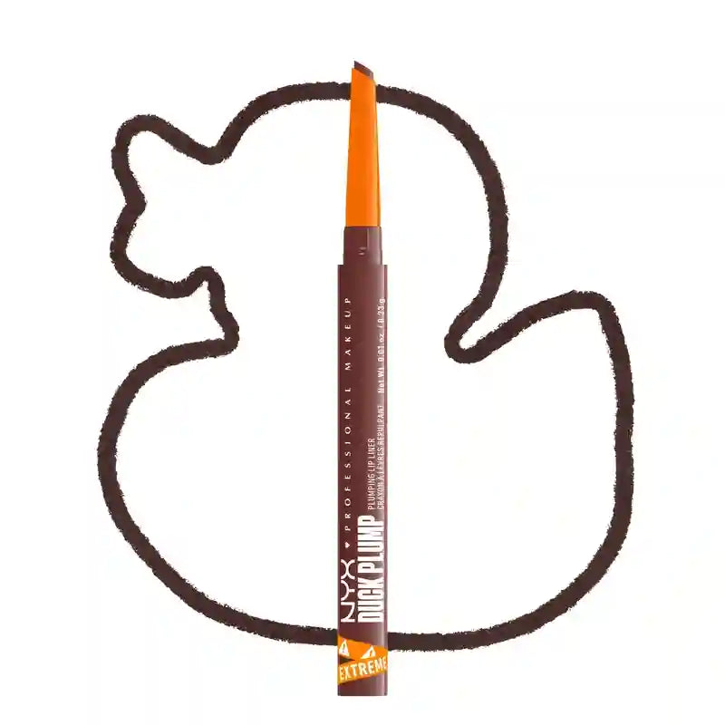 Nyx Duck Plump Volumising Lip Liner, Delineador de Lábios, Dash Of Cocoa 08 , 0,33 g