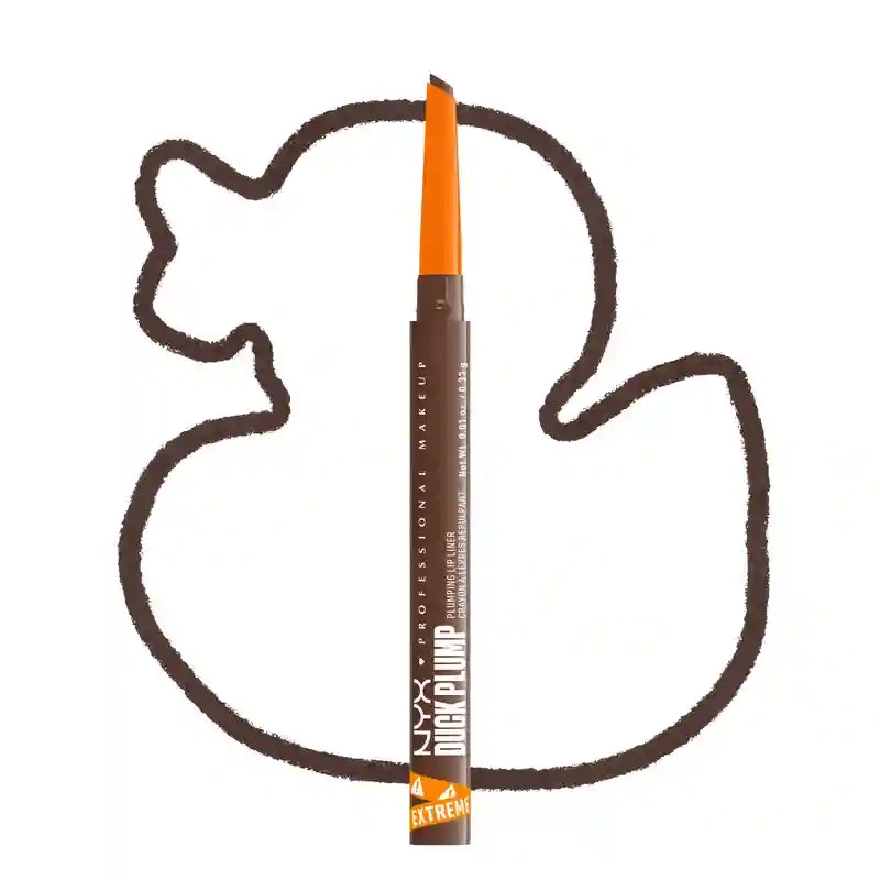 Nyx Duck Plump Volumising Lip Liner, Delineador de Lábios, Seringa Sienna 10 , 0,33 g