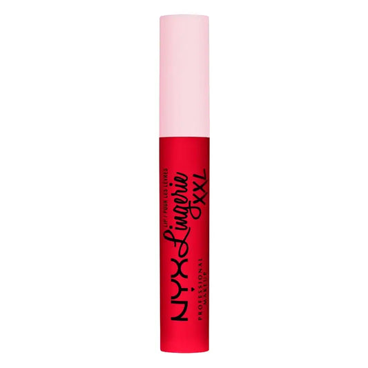 Nyx Lipstick Lip Lingerie Xxl Fuego Cobertura 100% mate de longa duração, tonalidade indomável, 4 ml