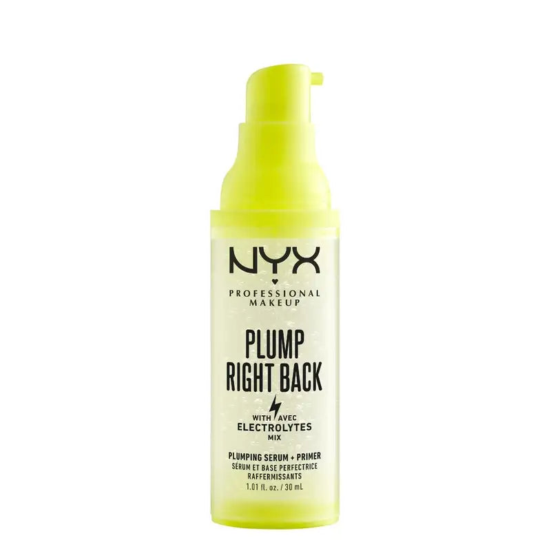 Nyx Plump Right Back Primer & Serum. Ácido hialurónico. Vitaminas Múltiplas, 30 ml
