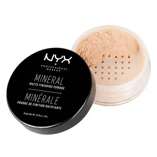 Nyx Setting Powder Pó Mineral para Acabamento Claro Médio Médio Médio Claro 01 , 8 gr