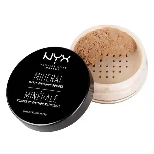 Nyx Setting Powder Pó Mineral de Acabamento Sombra 2 Média Escura Para Pele Média Escura Cor Bege , 8 gr