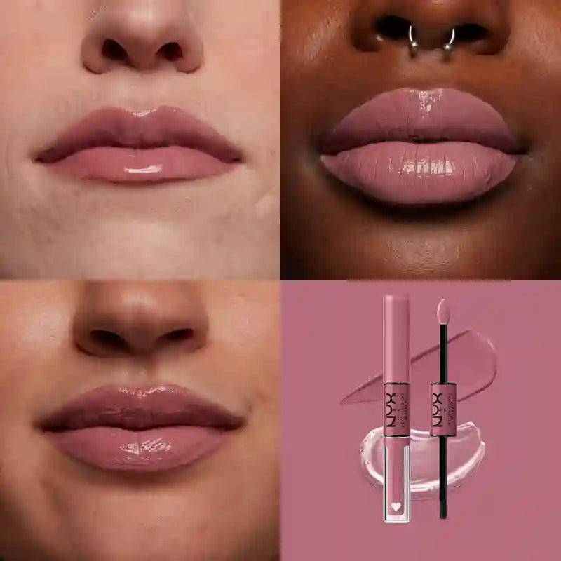 Nyx Shine Loud Batom Permanente Com Brilho, Sombra 26 Fierce Flirt , 1 unid.