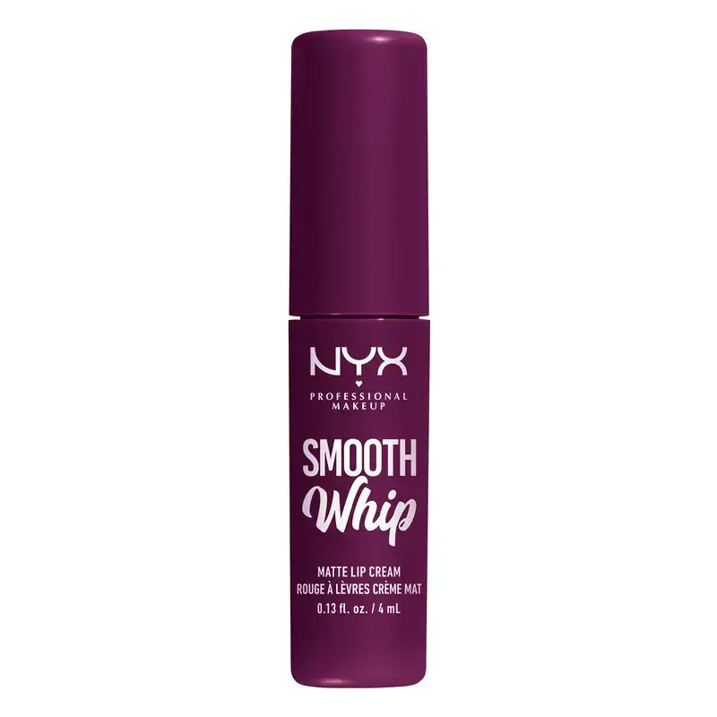Nyx Smooth Whip Matte Lip Cream, Batom Líquido Cremoso, Matte, Sombra Berry Bed Sheets , 4 ml
