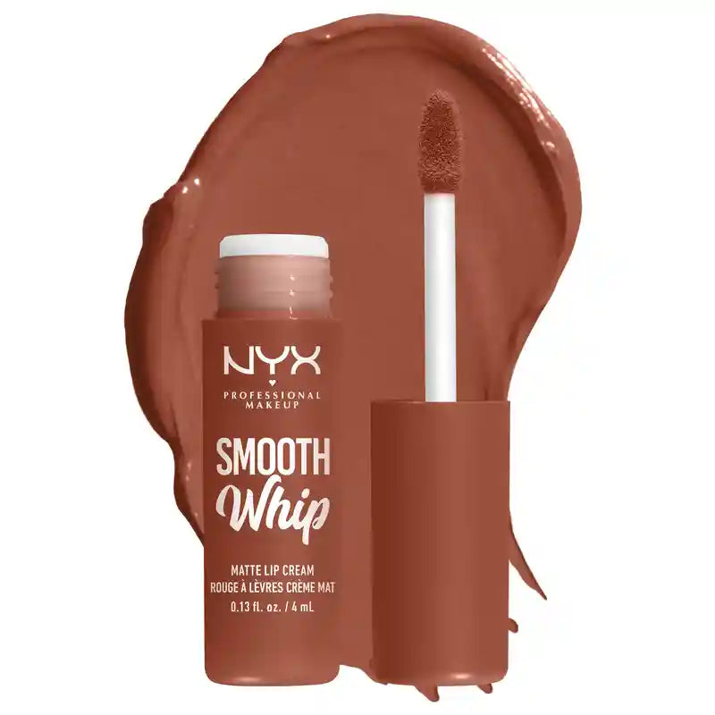 Nyx Smooth Whip Matte Lip Cream, Batom Líquido Cremoso, Matte, Sombra Faux Fur , 4 ml