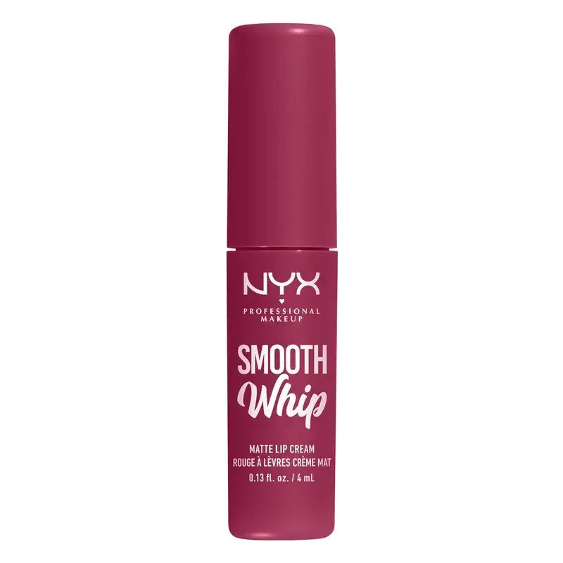 Nyx Smooth Whip Matte Lip Cream, Batom Líquido Cremoso, Matte, Sombra Fuzzy Slippers 08 , 4 ml
