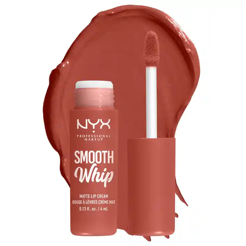 Nyx Smooth Whip Matte Lip Cream, Batom Líquido Cremoso, Matte, Tonalidade Pushin , 4 ml