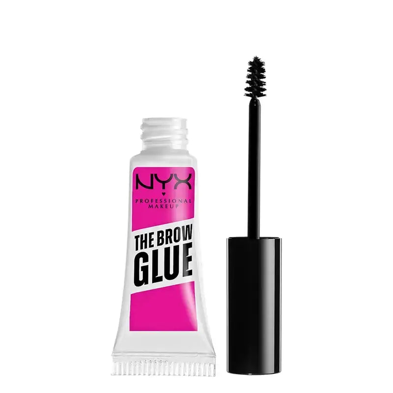 Nyx The Brow Glue, Gel de Cola para Sobrancelhas, Longa Duração, Sombra 01 Transparente. , 5 g