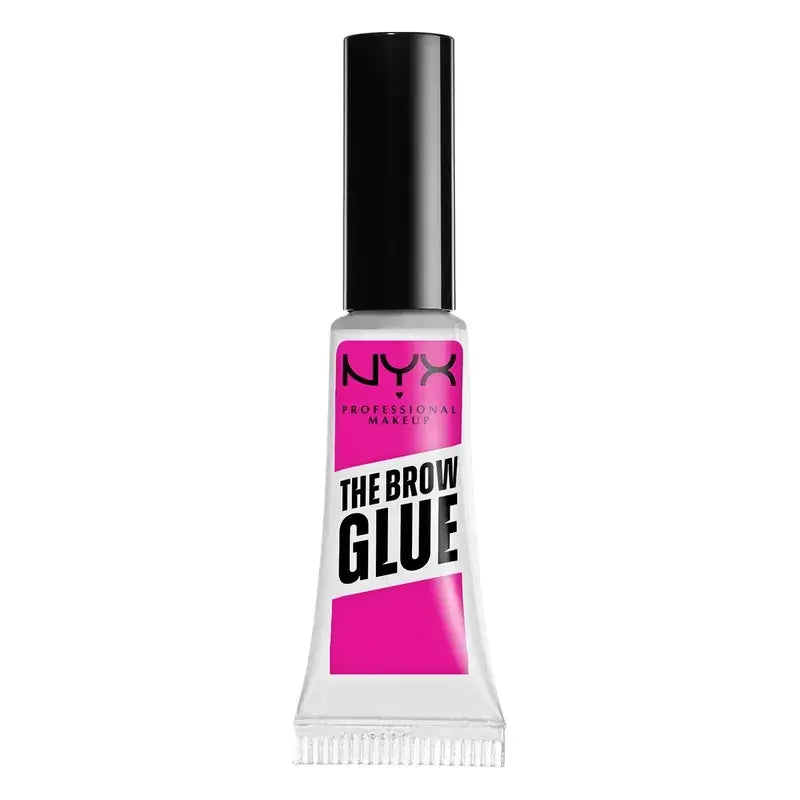 Nyx The Brow Glue, Gel de Cola para Sobrancelhas, Longa Duração, Sombra 01 Transparente. , 5 g
