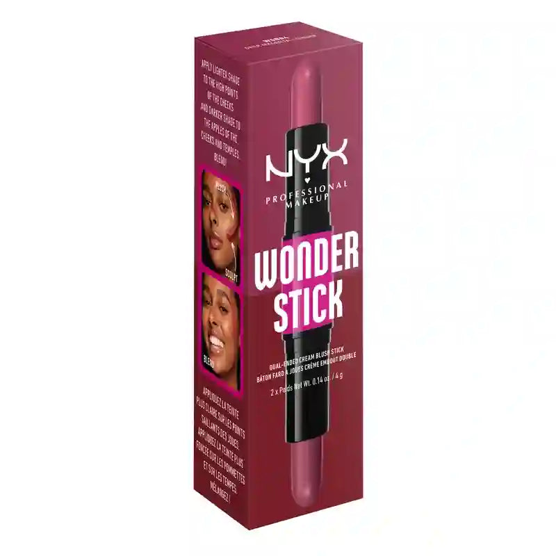 Nyx Wonder Stick Magenta. Blush em creme. Sombra 04 Deep Magenta N Ginger , 1 unid.