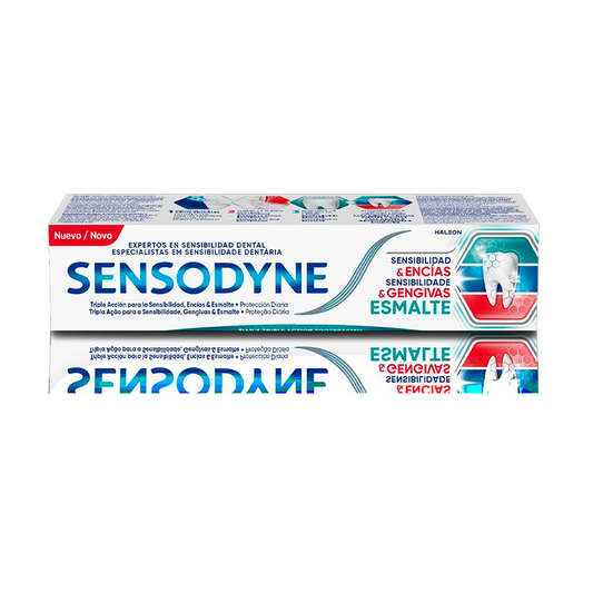 Pasta de dentes Sensodyne Sensibilidade, Gengivas e Esmalte, 75 ml