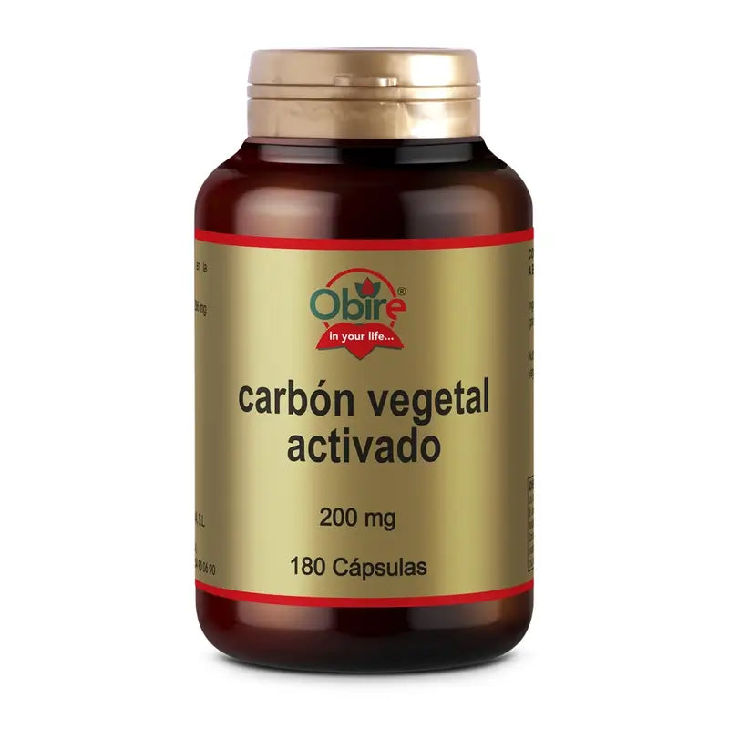 Obire Carvão Vegetal Ativado 200 Mg. 180 Cápsulas