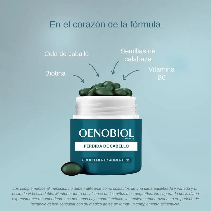 Oenobiol Queda de Cabelo 60 Cápsulas