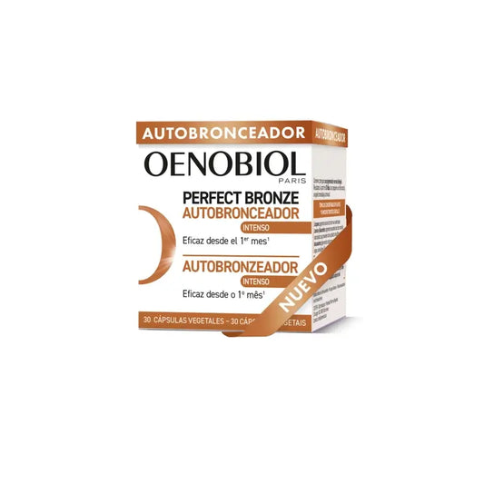 Autobronzeador Oenobiol Perfect Bronze Golden Glow, 30 cápsulas