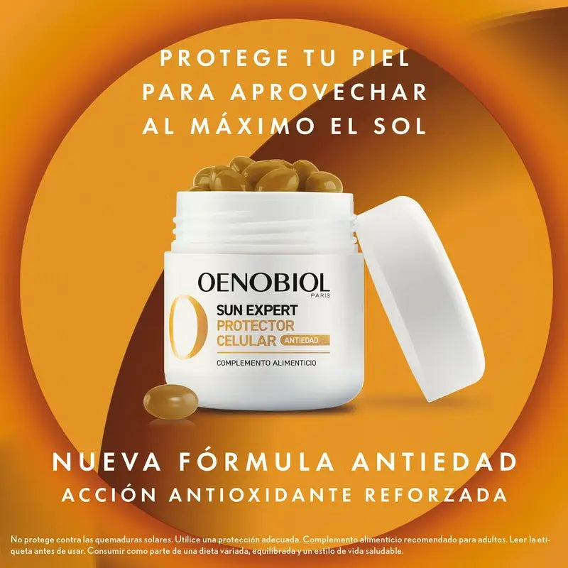 Oenobiol Sun Expert Anti-Ageing Self-Tanner, 30 caps