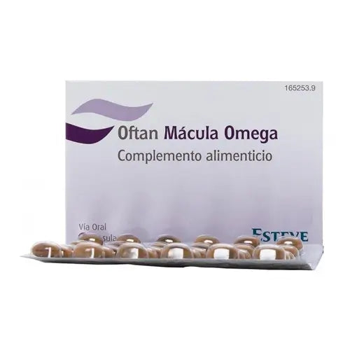 Oftan Macula Omega Suplemento alimentar, 90 Cápsulas
