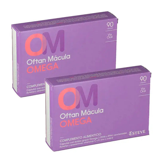 Suplemento alimentar Oftan Macula Omega, 2 x 90 cápsulas