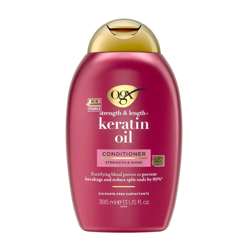 OGX Óleo de Queratina Condicionador, Cabelo Frágil, 385 ml