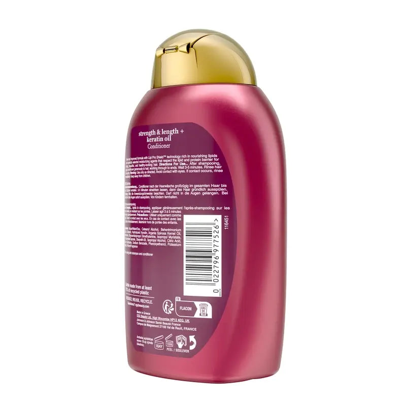 OGX Óleo de Queratina Condicionador, Cabelo Frágil, 385 ml