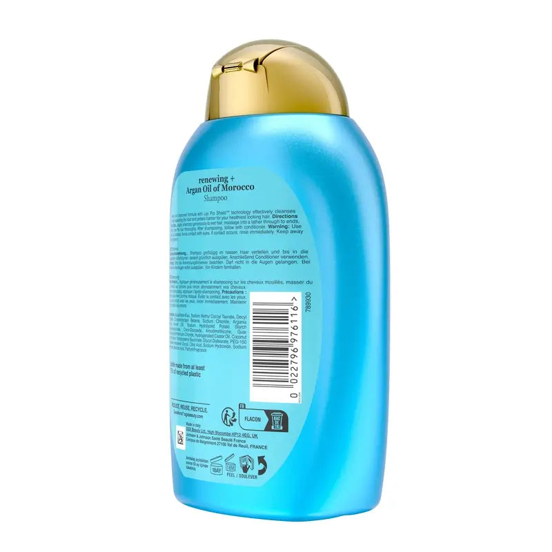 OGX Champô Óleo de Argan Marroquino, Cabelos Secos e Danificados, 385 ml