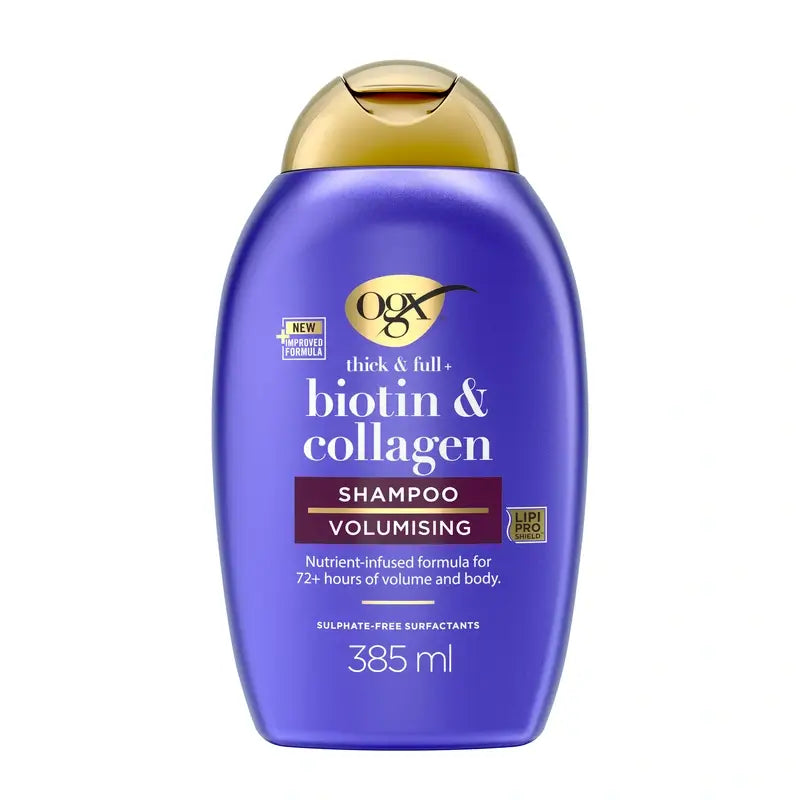 OGX Champô Biotina & Colagénio, Cabelo Fino, 385 ml