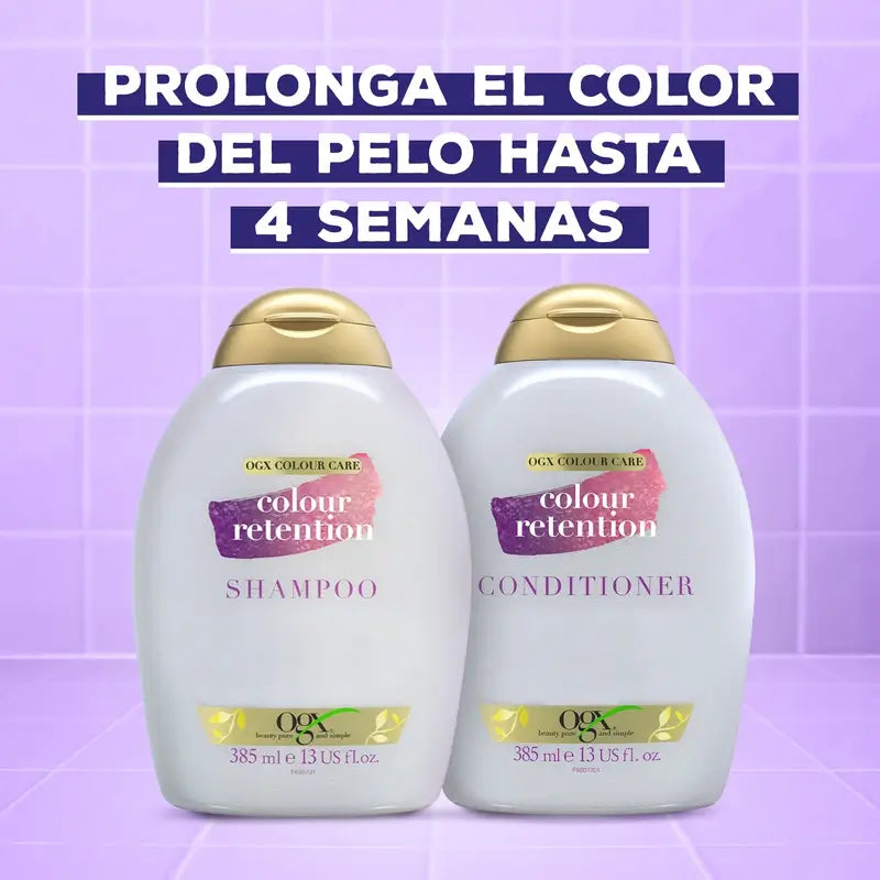 Champô Ogx Colour Retention, 385 ml