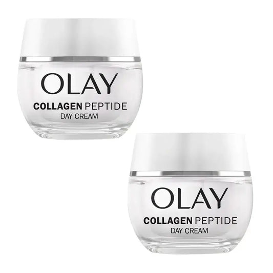 Olay Collagen Peptides 24H Creme de Dia, embalagem de 2 x 50 ml
